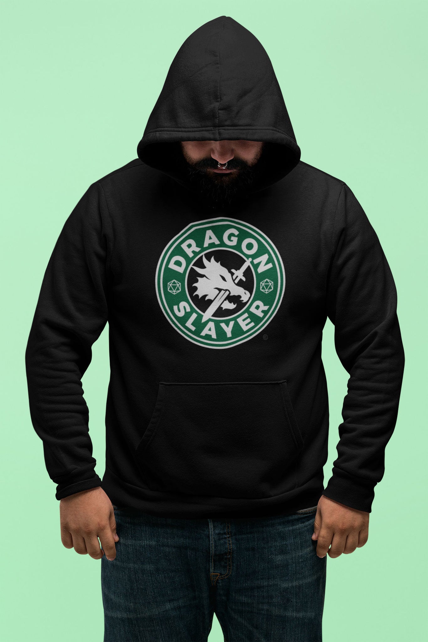 RPG Dragons Starbucks Logo Unisex Hoodies