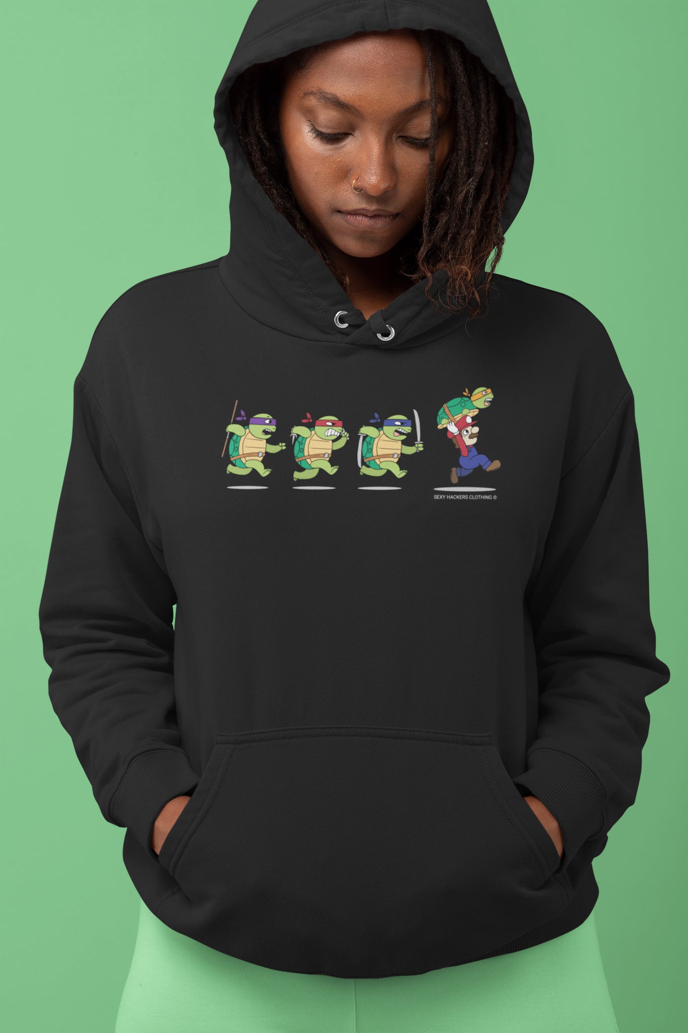 Ninja Turtles and Mario Unisex Hoodies
