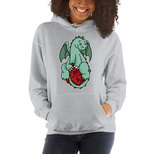 Cute Baby Dragon 20-Sided Die Unisex Hoodie