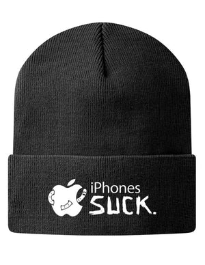 Knit Beanie - iPhones Suck 