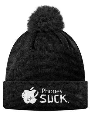 Pom Pom Knit Cap - iPhones Suck 