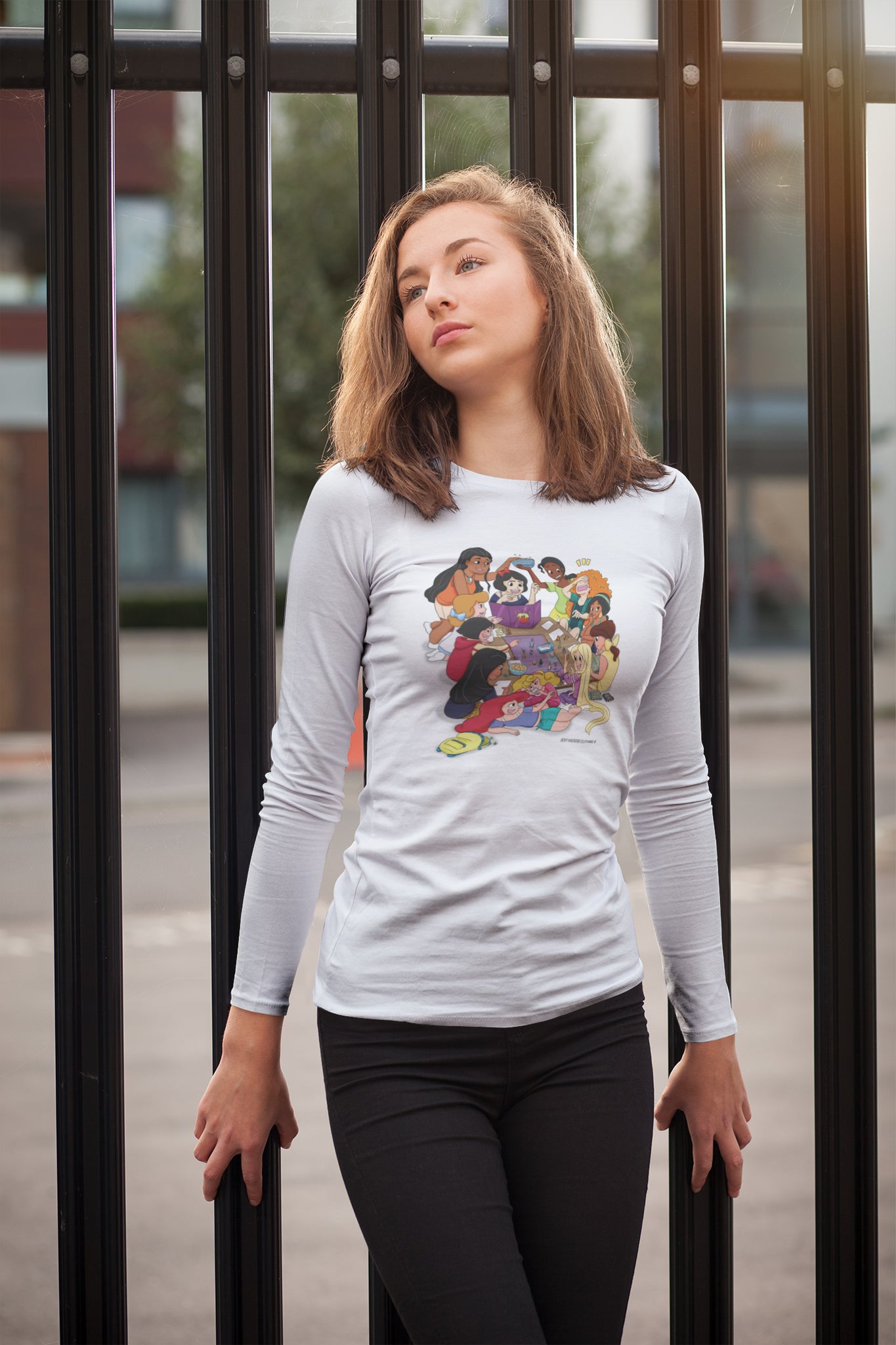 Disney Princesses and DND Men's Long Sleeve