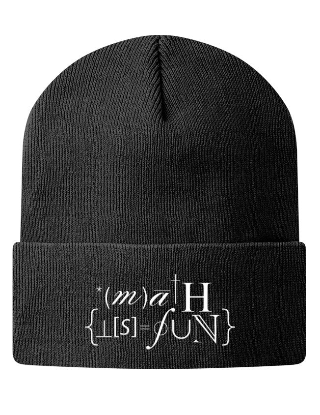 Knit Beanie - The Ultimate Math Hat  - 1