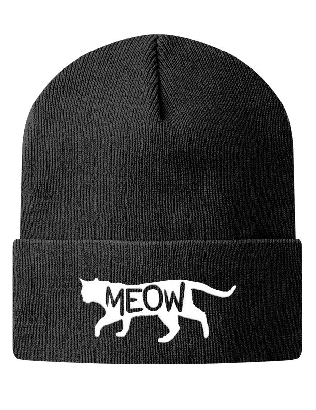 Knit Beanie - Meow 