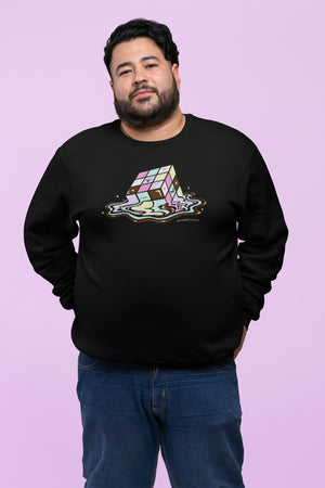 Kawaii Melting Rubix Cube Unisex Sweatshirts