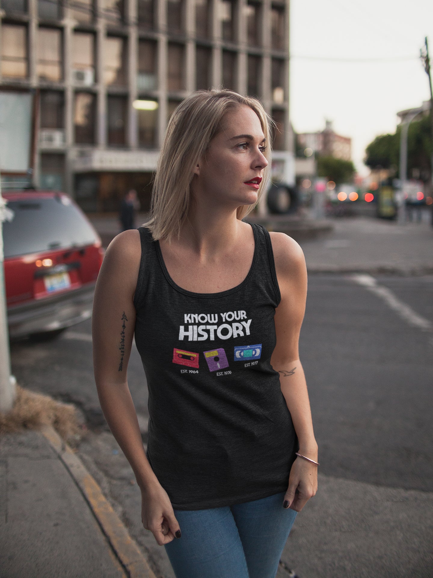Know Your History Women's Racer-back Tank-top