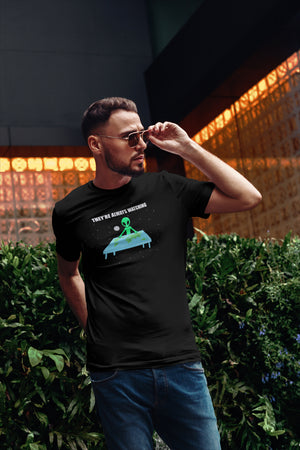 Flat Earth Alien Unisex T-shirt