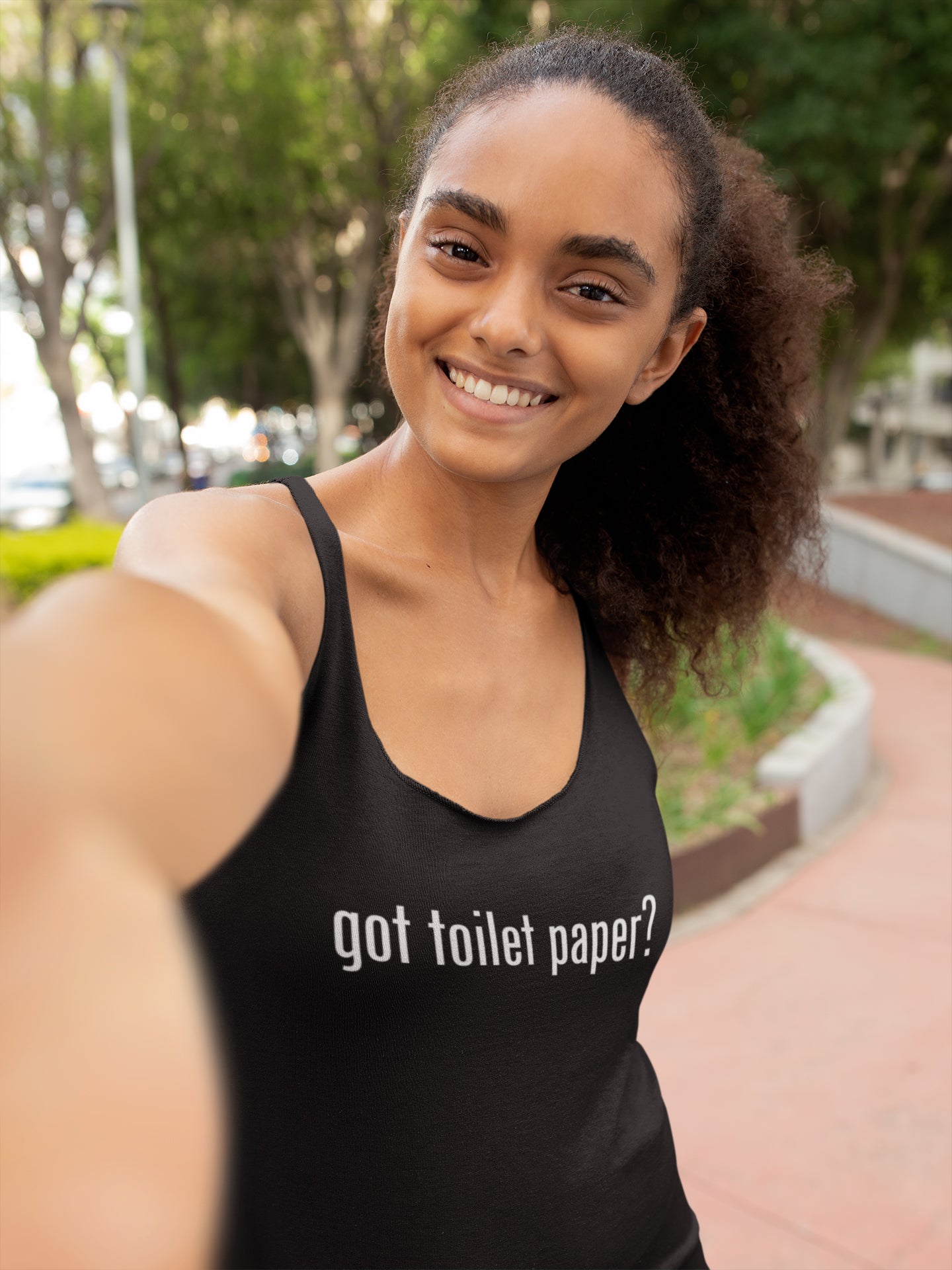 Got Toilet Paper? Women's Racer-back Tank-top