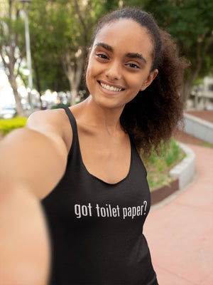 Got Toilet Paper? Women's Racer-back Tank-top