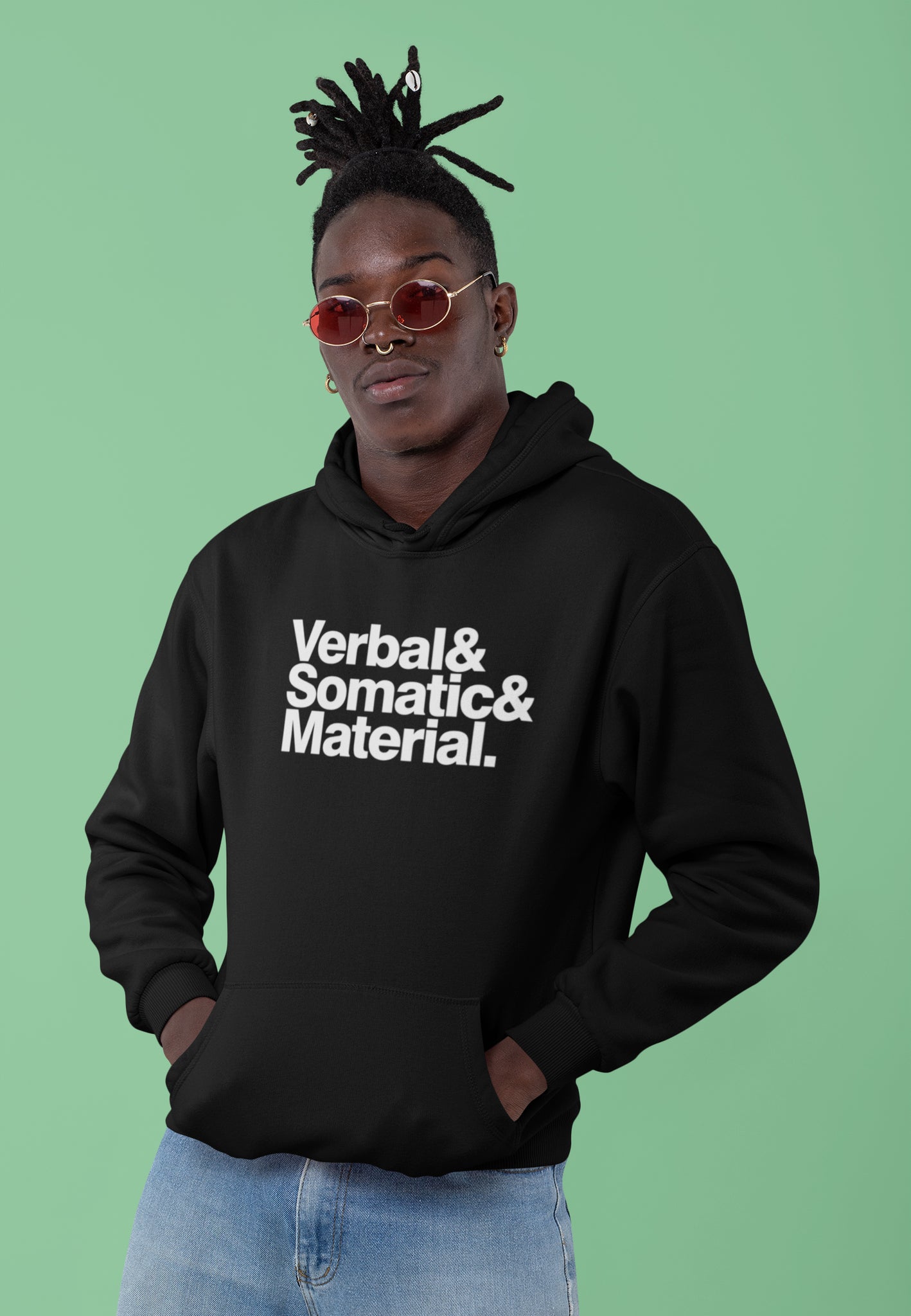Verbal Somatic Material Unisex Hoodies
