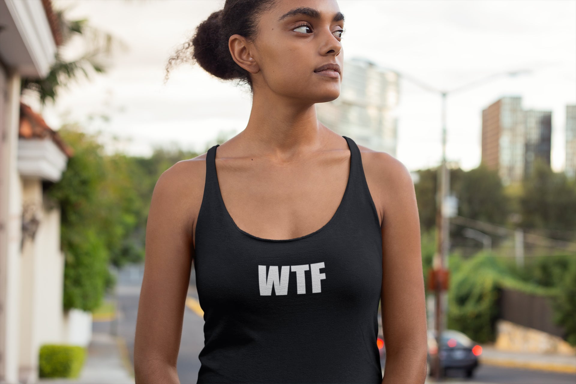WTF Women's Racer-back Tank-top