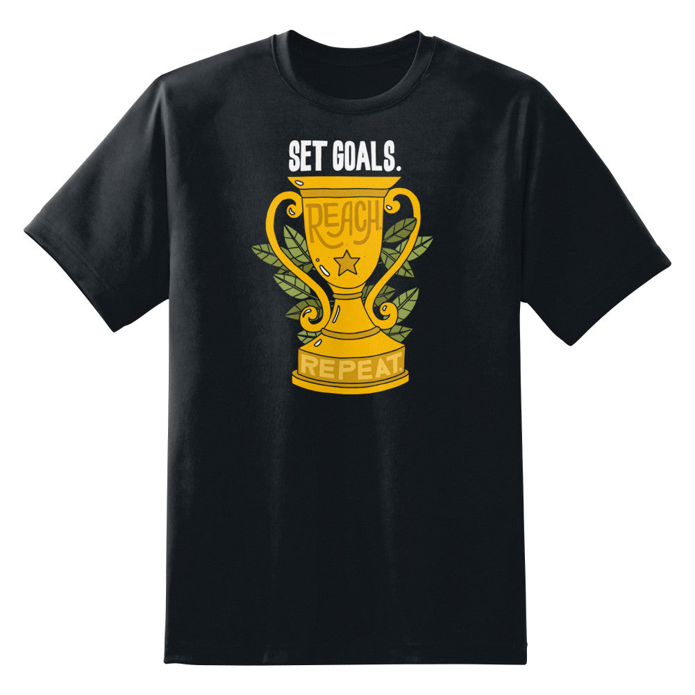 Set Goals Reach Repeat Unisex T-Shirt
