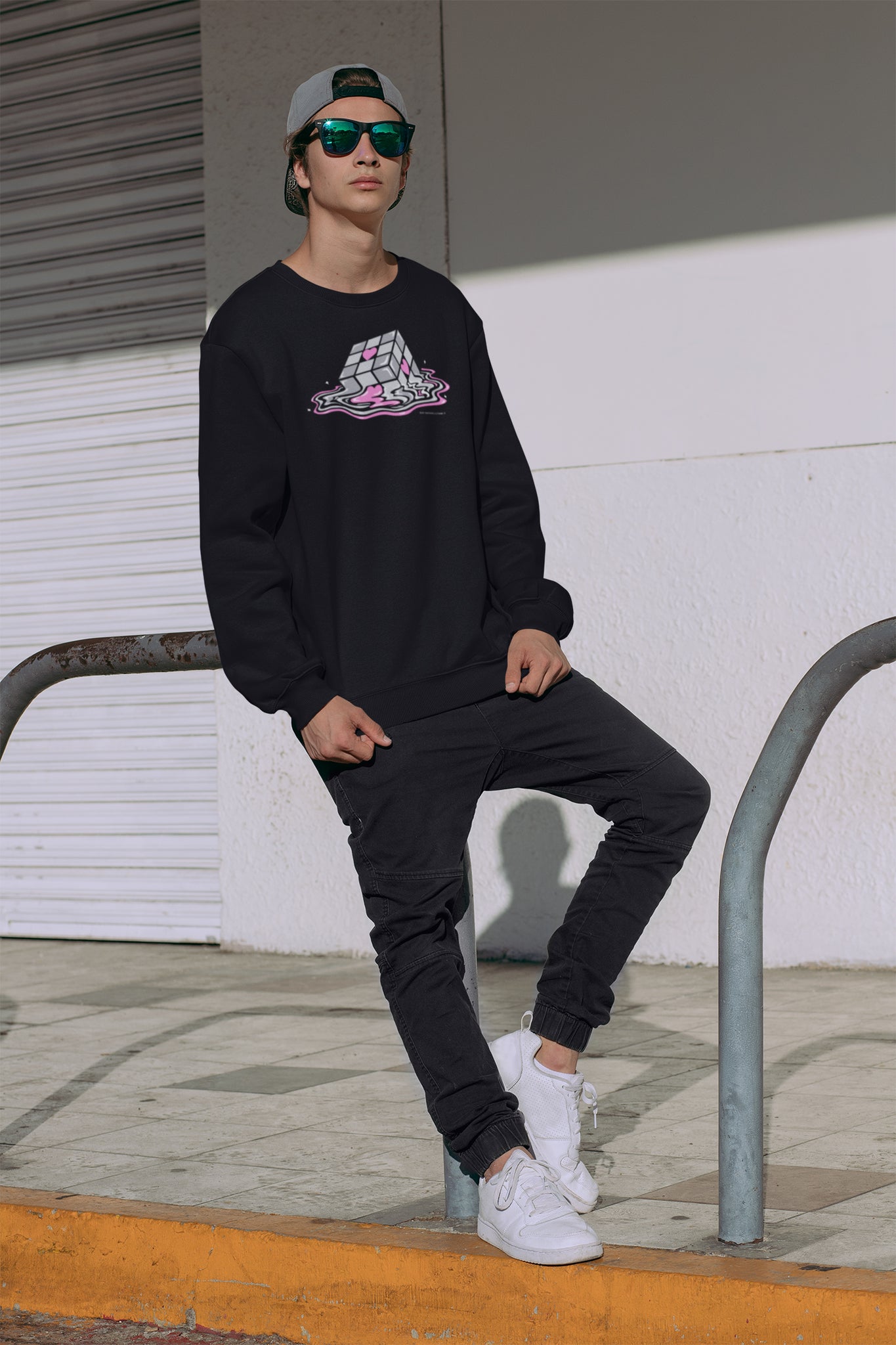 Melting Companion Cube Unisex Sweatshirts