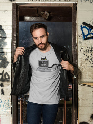 Cats Work on Computers Unisex T-shirt