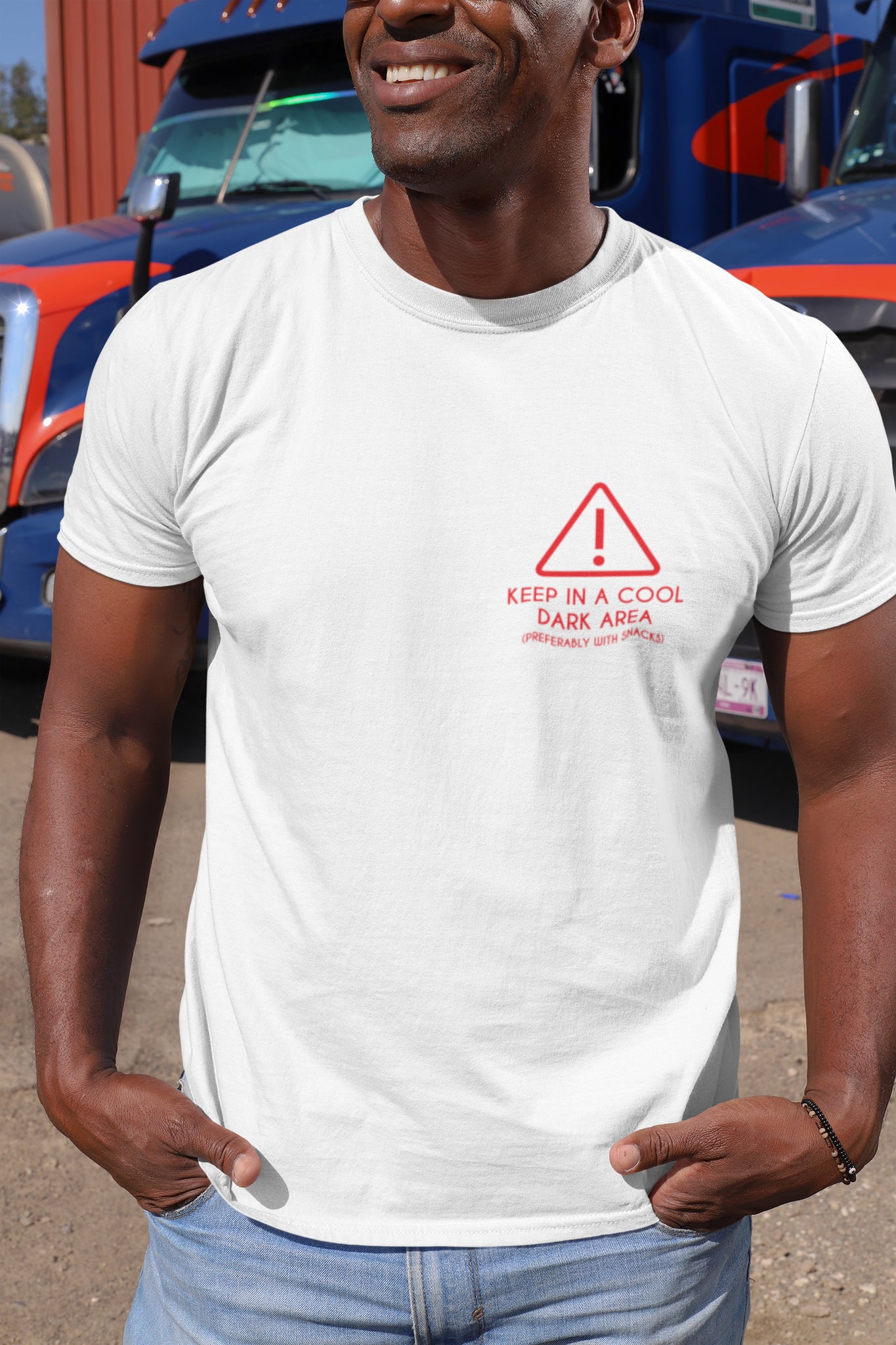 Keep in a Cool Damp Area Unisex T-shirt