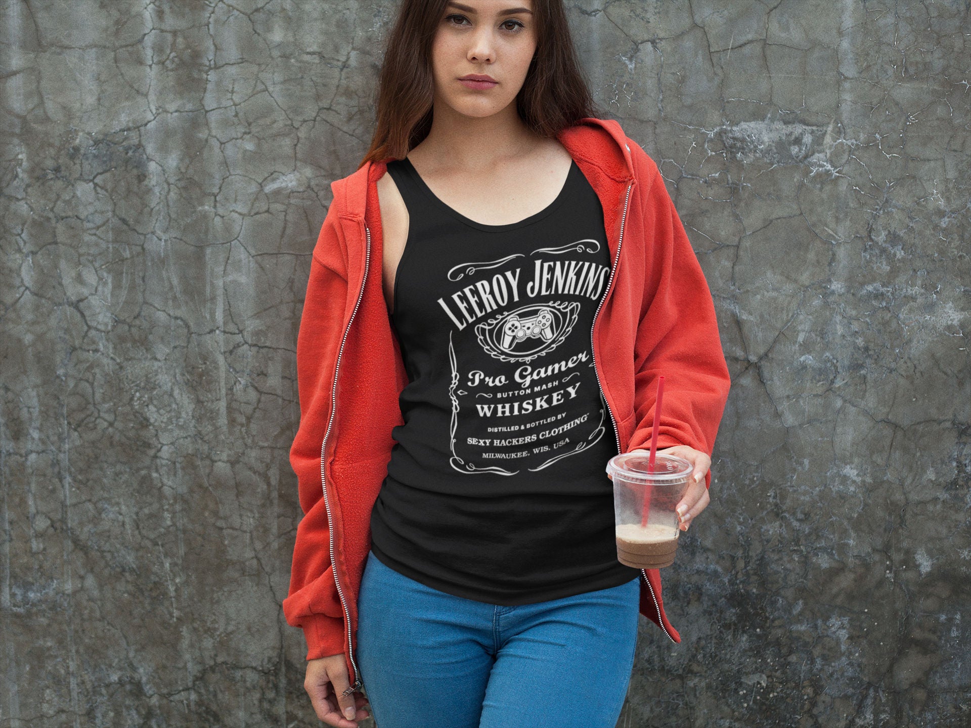 Leeroy Jenkins Women's Racer-back Tank-top