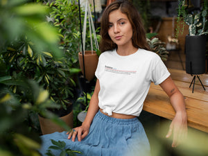 Feminism Definition Women's Scoopneck T-shirt