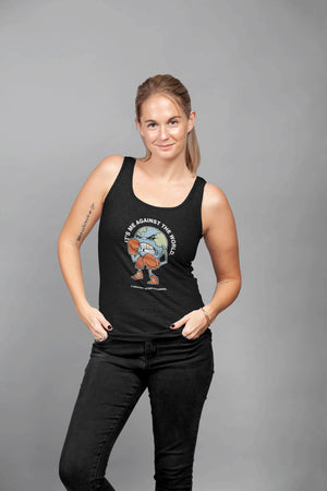 The World Is Against Me Women's Racer-back Tank-top