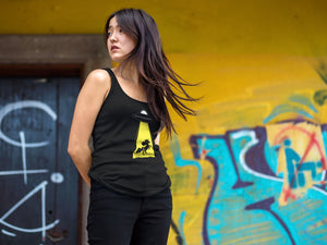 Unicorn Alien Abduction Women's Racer-back Tank-top