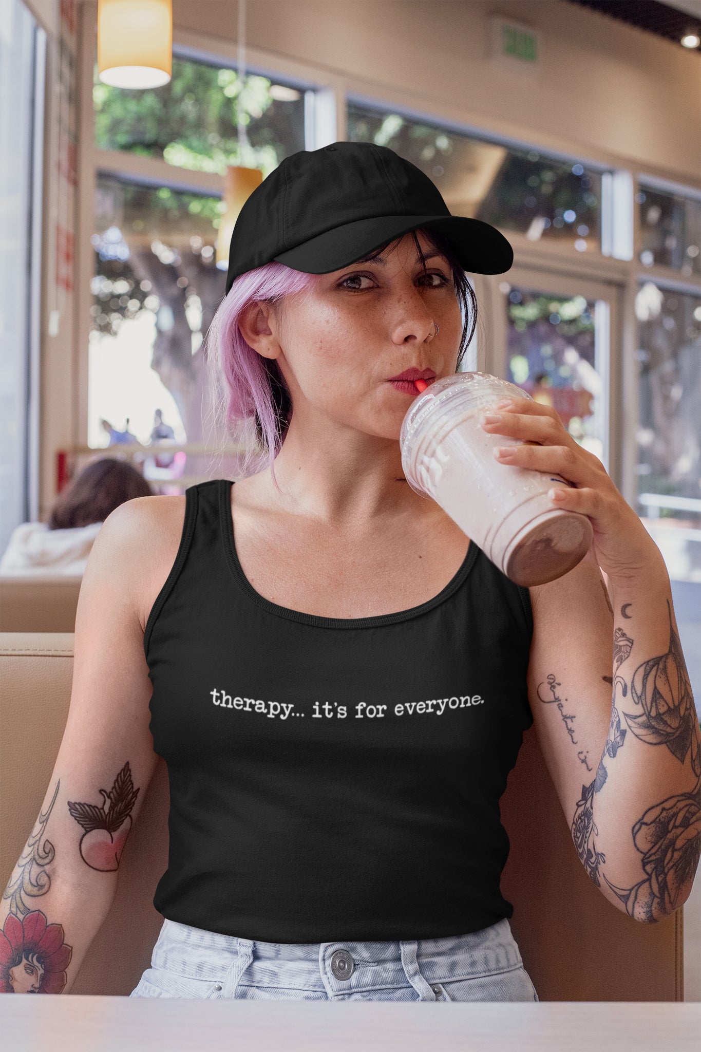 Therapy... It's For Everyone Women's Racer-back Tank-top