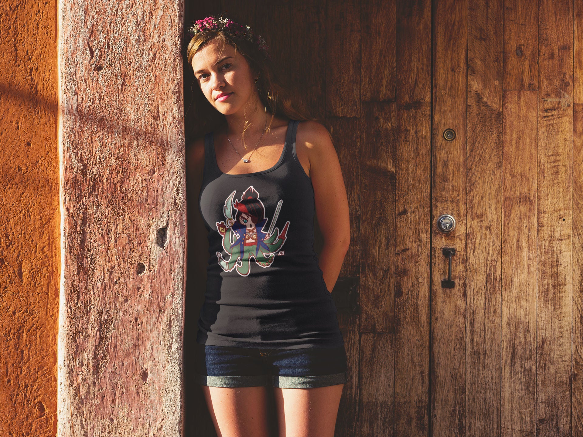 SHTV Captain Cecaelia Women's Racer-back Tank-top