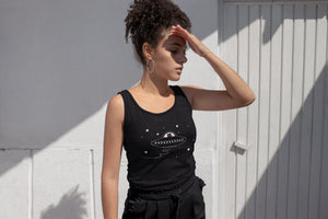 Space Ship Kitty Women's Racer-back Tank-top
