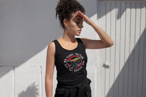 We Came We Saw We Kicked Its Women's Racer-back Tank-top
