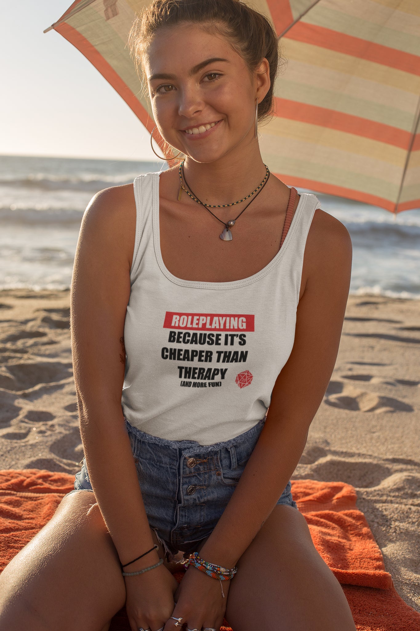 Role Playing vs Therapy Women's Racer-back Tank-top