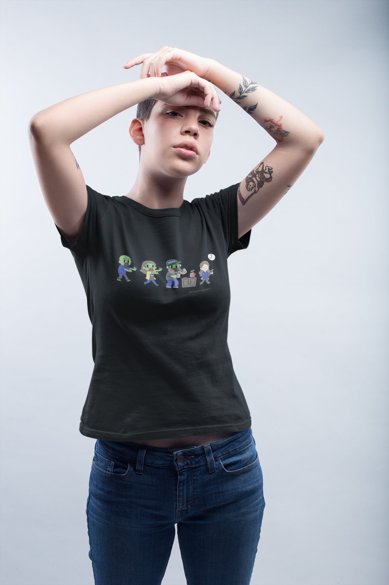 Zombie SexyHackers Team Women's Scoopneck T-shirt